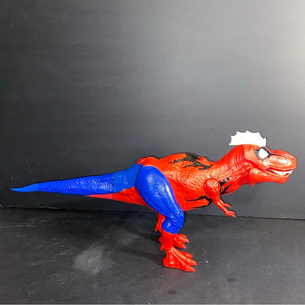 Marvel Spiderman Web Chompin Spider Rex T-Rex Dino 2022 Tested‎ Works